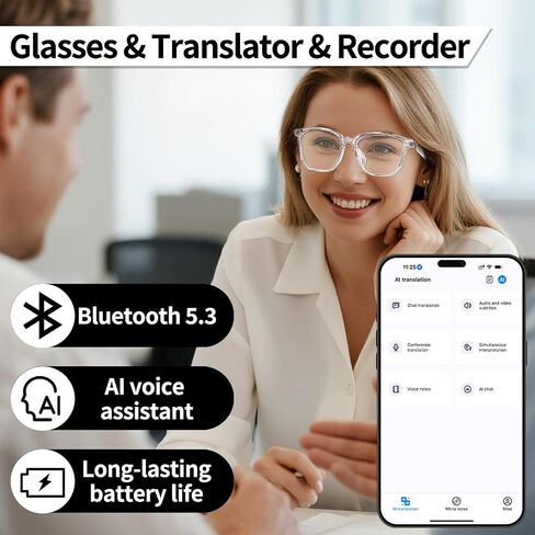 النظارات الذكية للرجال والنساء ، ترجمة البلوتوث نظارة شمسية مفتوحة الأذن الصوت القابل للاستماع in Saudi Arabia