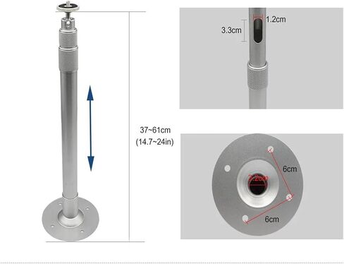 40cm60cm1/4 6mm Projector Mini Ceiling Mount Wall Mount Bracket(25cm to 39cm) in Saudi Arabia