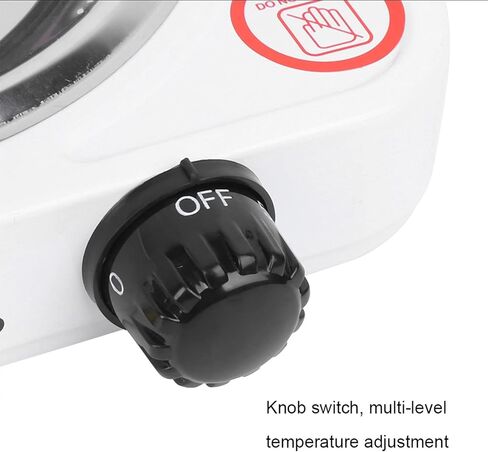 Stainless Steel Portable Single Tube Electric Stove - 1000W, White, US Plug, 110V in Saudi Arabia