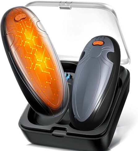 حزمة تدفئة اليدين قابلة لإعادة الشحن 2 ، مع حالة شحن ، 14000 مللي أمبير في الساعة الكهربائية أكثر دفئا ، تسخين طويل 60 ساعة ، سخان الجيب المحمول يدوية للنساء الرجال ، التخييم في الهواء الطلق ، معدات التزلج in Kuwait