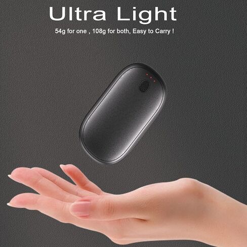 Rechargeable Hand Warmers 2 Pack, Magnetic Fast Heating in 3s with 3 Settings, USB-C Electric Pocket Warmer, UL Certified Safe, Perfect for Winter Camping, Hunting Trips, and Golf Games in Saudi Arabia