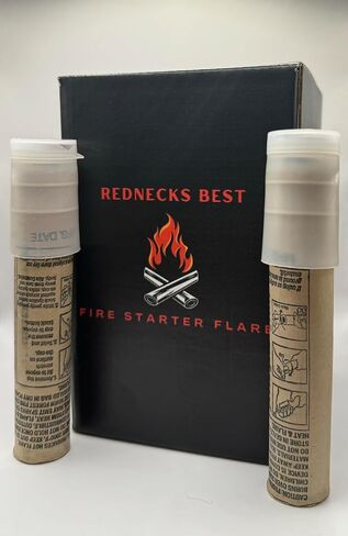 Fire Starter Flare Ultimate Backcountry Fire Starter Campfires, Bonfires & Backcountry Ignites Damp Wood & Burns up to 7 Minutes, Waterproof & Windproof Ignition 12 Pack (12) in Saudi Arabia