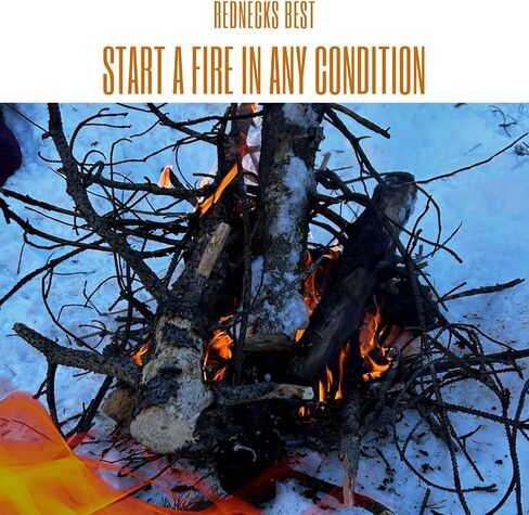 Fire Starter Flare Ultimate Backcountry Fire Starter Campfires, Bonfires & Backcountry Ignites Damp Wood & Burns up to 7 Minutes, Waterproof & Windproof Ignition 12 Pack (12) in Saudi Arabia