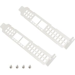 2PCs قوسين كامل أقواس SLOT SLOT SLOT BRACKETS مع مسامير 4pcs متوافقة مع Dell Mellanox Connectx-4 LX 25GBE CX4121C 20NJD SILVER in Kuwait