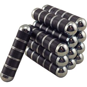 Master Magnetics Heavy-Duty Ru-Master 5 Cow Magnets - 0.75" Diameter, 3.375" Length, Black and Silver, Pack of 3, COW-RUM5CX12 in Kuwait