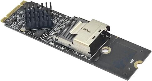 M.2 NVME to SFF-8087 SATA3.0 Expansion Card Mini-SAS/SATA Hard Disk Adapter Card 36PIN Replacement Accessories, Black, 500417627 in Saudi Arabia