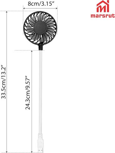 USB Mini Fan ، مروحة الكمبيوتر المحمول USB ، قم بتوصيلها بالمرونة الصغيرة المرنة المرنة هادئة للتبريد المبرد بتفتيت لجميع المخرجات كمبيوتر سطح المكتب ، وتناوب 360 درجة للتخييم جيب مكتب المنزل in Saudi Arabia