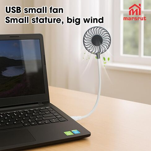 USB Mini Fan ، مروحة الكمبيوتر المحمول USB ، قم بتوصيلها بالمرونة الصغيرة المرنة المرنة هادئة للتبريد المبرد بتفتيت لجميع المخرجات كمبيوتر سطح المكتب ، وتناوب 360 درجة للتخييم جيب مكتب المنزل in Saudi Arabia
