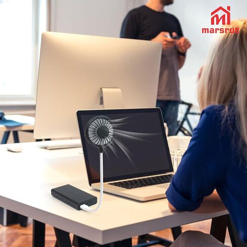 USB Mini Fan ، مروحة الكمبيوتر المحمول USB ، قم بتوصيلها بالمرونة الصغيرة المرنة المرنة هادئة للتبريد المبرد بتفتيت لجميع المخرجات كمبيوتر سطح المكتب ، وتناوب 360 درجة للتخييم جيب مكتب المنزل in Saudi Arabia
