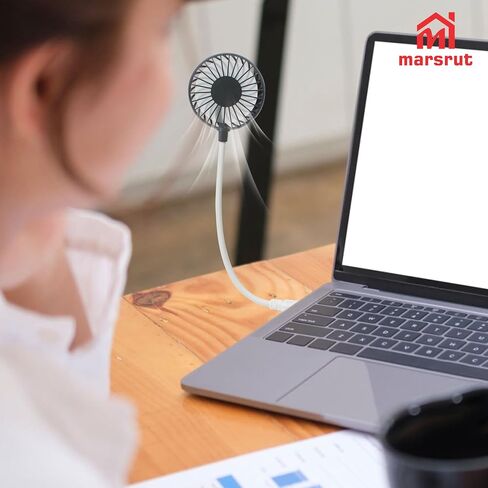 USB Mini Fan ، مروحة الكمبيوتر المحمول USB ، قم بتوصيلها بالمرونة الصغيرة المرنة المرنة هادئة للتبريد المبرد بتفتيت لجميع المخرجات كمبيوتر سطح المكتب ، وتناوب 360 درجة للتخييم جيب مكتب المنزل in Saudi Arabia