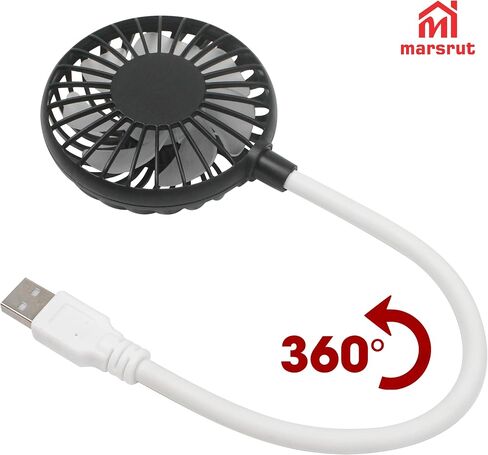 USB Mini Fan ، مروحة الكمبيوتر المحمول USB ، قم بتوصيلها بالمرونة الصغيرة المرنة المرنة هادئة للتبريد المبرد بتفتيت لجميع المخرجات كمبيوتر سطح المكتب ، وتناوب 360 درجة للتخييم جيب مكتب المنزل in Saudi Arabia