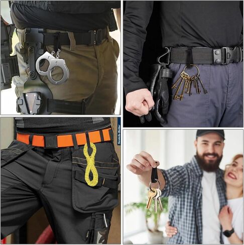 Tactical MOLLE Clips 5-Pack - Heavy Duty Quick Release Carabiner Hooks (4.4lbs Capacity) - Backpack Gear Organization System for Military, Hiking, Camping & EDC Equipment Attachment in Saudi Arabia