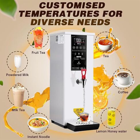 Hot Water Dispensers 25L for Home, 3000W Commercial Water Boiler and Warmer with LCD Touch Screen, Electric Water Heater,White in Saudi Arabia
