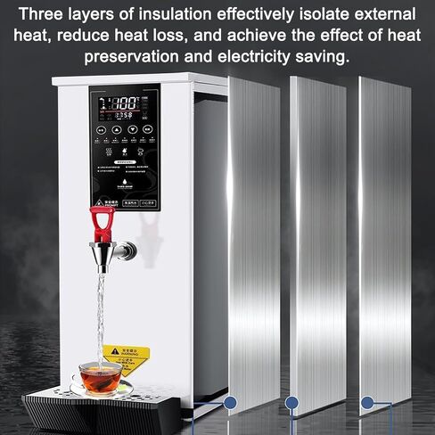 Hot Water Dispensers 25L for Home, 3000W Commercial Water Boiler and Warmer with LCD Touch Screen, Electric Water Heater,White in Saudi Arabia