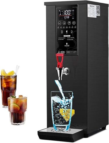 25L Water Boiler for Coffee, Milk Tea Shops, 3000W Hot Water Dispenser with LCD Touch Screen, Boiling Water Machine,Black in Saudi Arabia