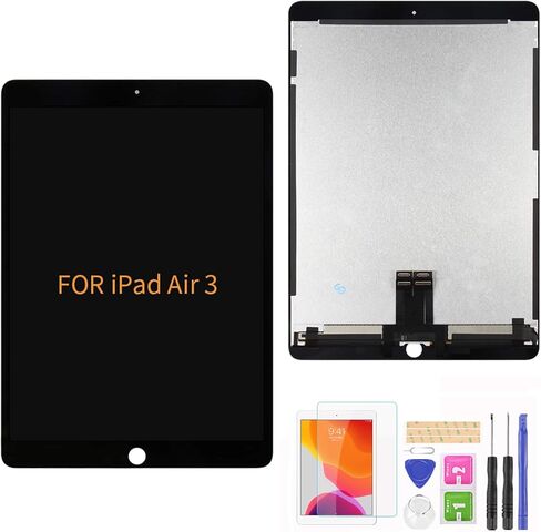 A-Mind for iPad Air 3 10.5 "2019 A2152 A2153 A2154 A2123 LCD Display Display Touch Screen Assembly Parts ، اللوحة الأمامية اللوحية وإصلاح شاشة LCD ، مع مجموعة أدوات مجانية + شاشة شاشة (أبيض) in Saudi Arabia