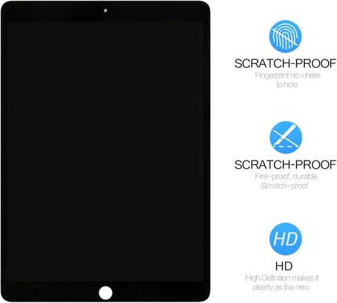 A-Mind for iPad Air 3 10.5 "2019 A2152 A2153 A2154 A2123 LCD Display Display Touch Screen Assembly Parts ، اللوحة الأمامية اللوحية وإصلاح شاشة LCD ، مع مجموعة أدوات مجانية + شاشة شاشة (أبيض) in Saudi Arabia