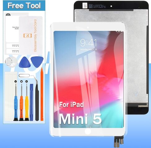 Yondista LCD Replacement for iPad Mini 5 A2126 A2124 A2133 A2125 LCD Screen Touch Display Replacement Assembly - 7.9'' | White | Includes Opening Tools & Screen Protector in Saudi Arabia