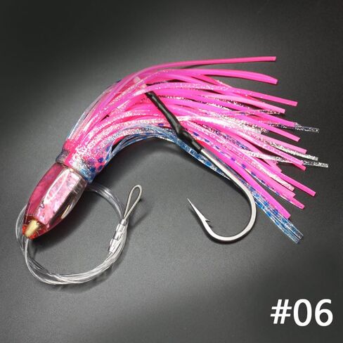 VIKETECH 9’’ 4oz Resin Saltwater Fishing Trolling Lure for Tuna Mahi Mahi Marlin Wahoo Sailfish Dolphin Lures Deep Sea Offshore Big Game Included Mesh Bag in Saudi Arabia