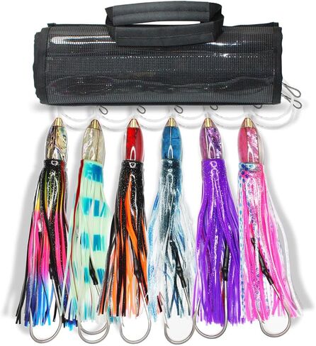 VIKETECH 9’’ 4oz Resin Saltwater Fishing Trolling Lure for Tuna Mahi Mahi Marlin Wahoo Sailfish Dolphin Lures Deep Sea Offshore Big Game Included Mesh Bag in Saudi Arabia