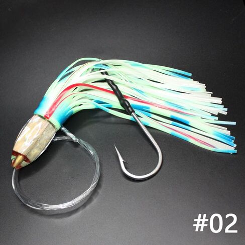 VIKETECH 9’’ 4oz Resin Saltwater Fishing Trolling Lure for Tuna Mahi Mahi Marlin Wahoo Sailfish Dolphin Lures Deep Sea Offshore Big Game Included Mesh Bag in Saudi Arabia