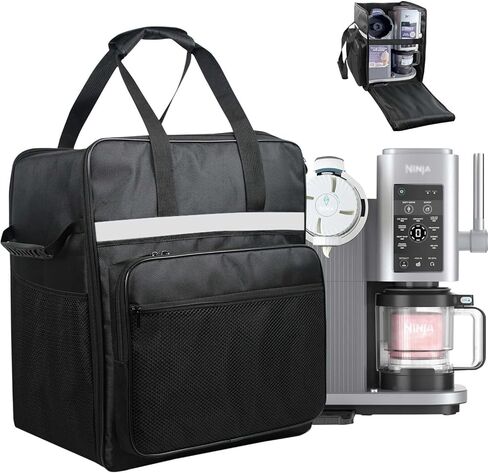 Ice Cream Maker Carrying Bag for Ninja Swirl by CREAMi Ice Cream NC701, Portable Outdoor Ice Cream Maker Travel Carrier Case with Side-Opening Design and Large Accessory Pocket(Only Bag) in Saudi Arabia