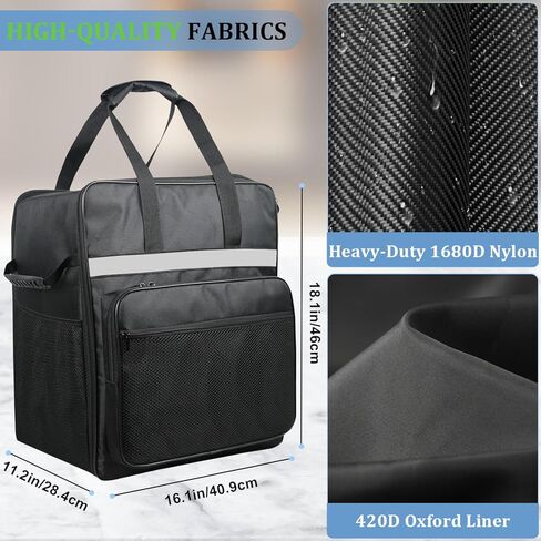 Ice Cream Maker Carrying Bag for Ninja Swirl by CREAMi Ice Cream NC701, Portable Outdoor Ice Cream Maker Travel Carrier Case with Side-Opening Design and Large Accessory Pocket(Only Bag) in Saudi Arabia