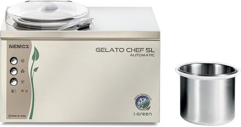 Nemox Gelato Chef 5L آيس كريم وصانع الجيلاتو ، والصف المهني ، والمنزل والاستخدام التجاري in Saudi Arabia