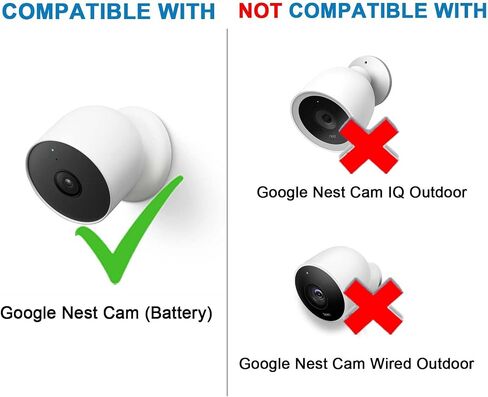 Dianmu 20ft الحبل والمحول لـ Google Nest Cam Outdoor أو Indoor (بطارية) ، كابل شحن مقاوم للطقس مع شاحن لكاميرا Nest Outdoor - 2nd Gen ، 2 Pack in Kuwait