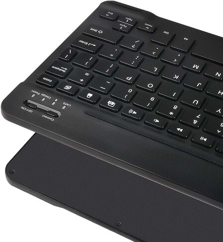 Navitech Black Rotational Bluetooth Keyboard Case Compatible with LINSAY 7" Tablet in Saudi Arabia