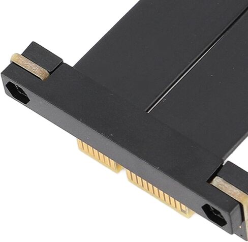 Focket PCIe 4.0 X1 Riser Cable, Duel 90 Degree Male to Female Extension Cable with High Speed Data Transfer for 1U 2U Chassis Applications (5cm) in Saudi Arabia