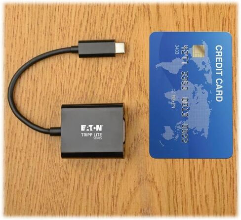 TRIPP Lite Eaton Series U444-06N-VB-AM USB C إلى محول محول VGA ، Thunderbolt 3/USB 3.1 Gen 1 ، 1080p ، USB-C ذكر إلى VGA أنثى ، 6in ، حزمة Cloud Care مسبقًا مؤهلة (حزمة واحدة) in Kuwait