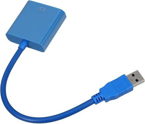 USB 3 0 to V/GA Adapter Cable for M>oni>tor Converter Extension Graphics Card Interface Computer Peripherals Cables Adapters in Saudi Arabia