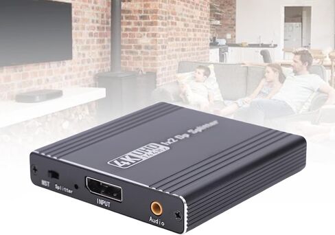 Sanpyl DisplayPort إلى DisplayPort Dlitter ، فاصل 4K 144Hz ، دعم وضع MST Mirror الموسع لكمبيوتر الكمبيوتر الشخصي in Saudi Arabia