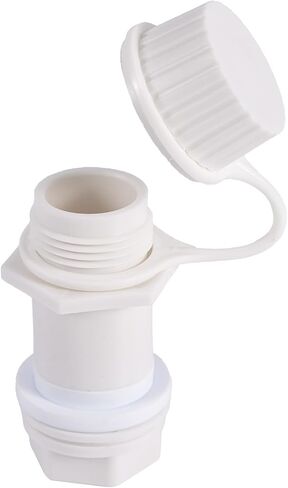 BOXOB Cooler Drain Plug Kit for Igloo, Threaded Drain Plug with Plastic Tethered Cap for Cooler Replacement Parts and Accessories Anti-Leak Compatible with Igloo 50-165 Qt(White) in Saudi Arabia