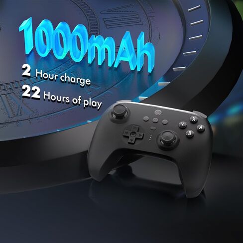 وحدة تحكم Bluetooth Ultimate 8Bitdo مع شحن Dock من أجل التبديل/التبديل 2 ، Windows Steam Deck & PC ، 2.4G اللاسلكي Pro Gamepad مع أزرار الظهر ، Hall Effect Bowsticks (Black) in Kuwait