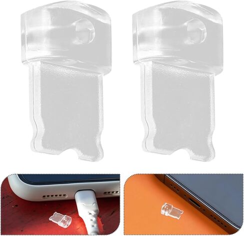10Pcs Dust Plug for Phone Charger Port Universal Anti-Dust Cover with Hole Durable PVC Mobile Phone Accessory Protects Charging Port from Dirt and Debris - Micro USB in Saudi Arabia