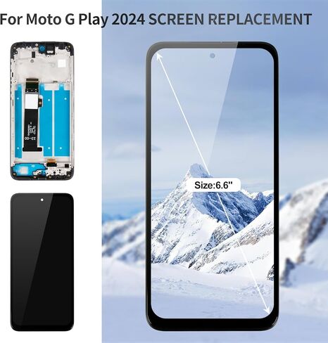 للحصول على Moto G Play 2024 استبدال الشاشة لـ Motorola Moto G Play 2024 LCD Presection Screen Digitizer for Moto G Play 2024 Display Assembly Touch with Frame XT-2413 Black in Saudi Arabia