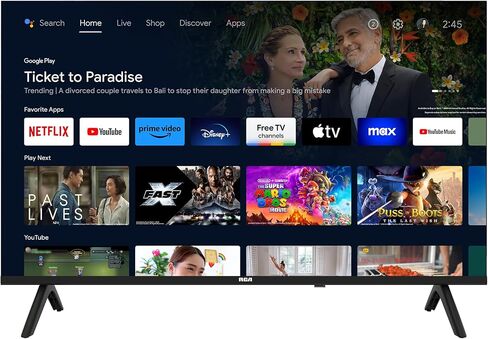 RCA 43 بوصة FHD Smart Android TV ، شاشة LED بدون إطار مع HDR10 ، Wi-Fi و Bluetooth ، مساعد Google مدمج في ، متوافق مع Alexa in Saudi Arabia