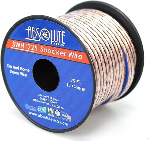 المطلقة الولايات المتحدة الأمريكية SWH1225 12 Gauge Car Home Audio Seeper Cable Cable 25 ' in Saudi Arabia