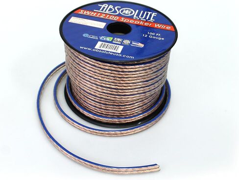 المطلقة الولايات المتحدة الأمريكية SWH12100 12 Gauge Car Home Audio Audio Calker Cable Cable 100 ' in Saudi Arabia