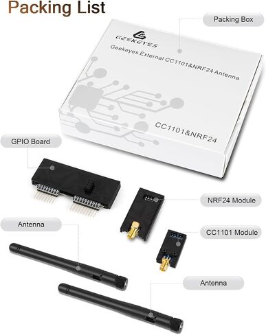 433MHz CC1101 RF Module with Antenna for Flipper Zero, SubGHz GPIO Expansion Board, Signal Booster, NRF24L01 Support for Extended Transmission & Reception Range in Saudi Arabia