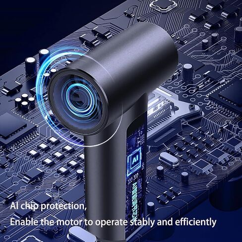Compressed Air Duster 110000 RPM Electric Air Duster, Reusable no Canned Keyboard Cleaner for Office, Cordless Air Duster for Computer/Car in Saudi Arabia
