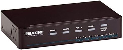 Black Box Corp AVSP-DVI1x2 1 x 2 DVI-D Splitter مع Audio و HDCP Black Box Corporation AVSP-DVI1x2 in Saudi Arabia