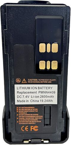 10pack PMNN4409 PMNN4409AR 2600MAH LI-ION بطارية مع حزام مقطع متوافق مع راديو XPR7550 XPR3500E XPR7550E XPR3300E XPR7350E XPR7350 XPR7580 XPR780E XPR3300 APX4000 APX1000 in Saudi Arabia