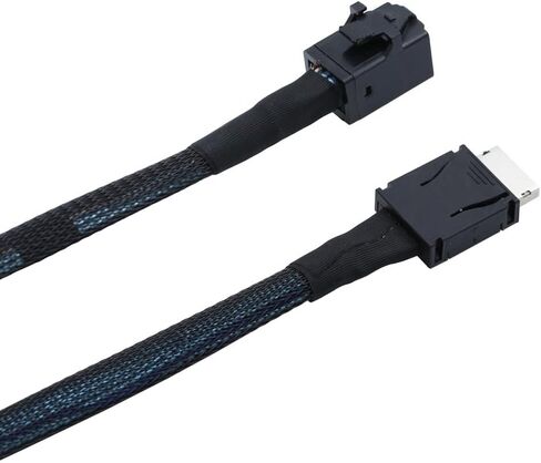PCIe Oculink SFF-8611 4i to Mini SAS SFF-8643 Internal Server Cable – 12Gbps High-Speed Data Transmission | 32AWG (39.37, Inches) in Saudi Arabia