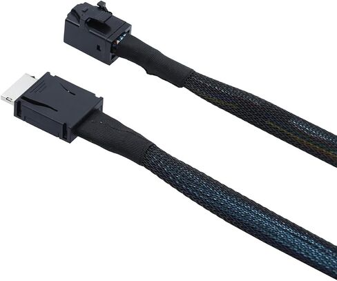 PCIe Oculink SFF-8611 4i to Mini SAS SFF-8643 Internal Server Cable – 12Gbps High-Speed Data Transmission | 32AWG (39.37, Inches) in Saudi Arabia