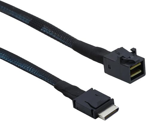 PCIe Oculink SFF-8611 4i to Mini SAS SFF-8643 Internal Server Cable – 12Gbps High-Speed Data Transmission | 32AWG (39.37, Inches) in Saudi Arabia