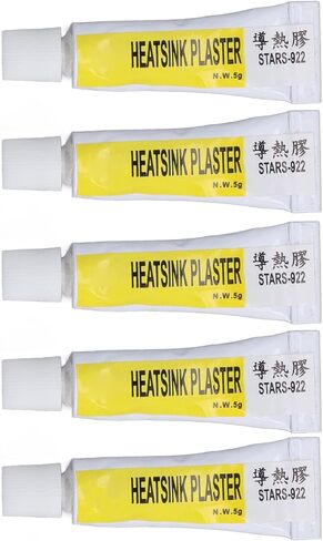 Hapivida 5PCS CPU Thermal Paste, Heat Insulated Silicone Grease with Thermal Conductivity, Fast Curing, High Strength Bonding for 3D Printers, Electronics, Heat Sink APPL in Saudi Arabia