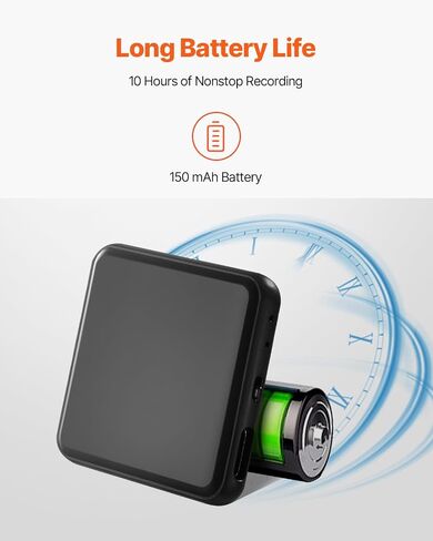 مسجل Vevor Digital Voice ، 128 جيجابايت ، مسجل مغناطيسي منشط مع التشغيل ، التسجيل 8730 ساعة ، نقل USB سريع ، الحد من الضوضاء ، جهاز تسجيل الصوت لمحاضرات المقابلات in Saudi Arabia